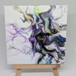 Mini tableaux 10×10 cm ( avec chevalet )