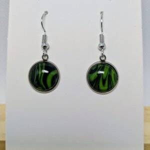 Boucles d’oreilles en peinture acrylique