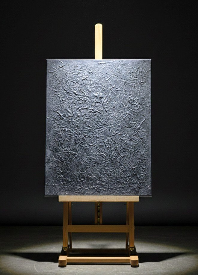 STERLING - Par Norbert CHIAPPERIN Magnifique tableau abstrait en peinture acrylique texturé avec relief Finition vernis brillant. Châssis entoilé de qualité - 30 x 40 cm. Toile coton